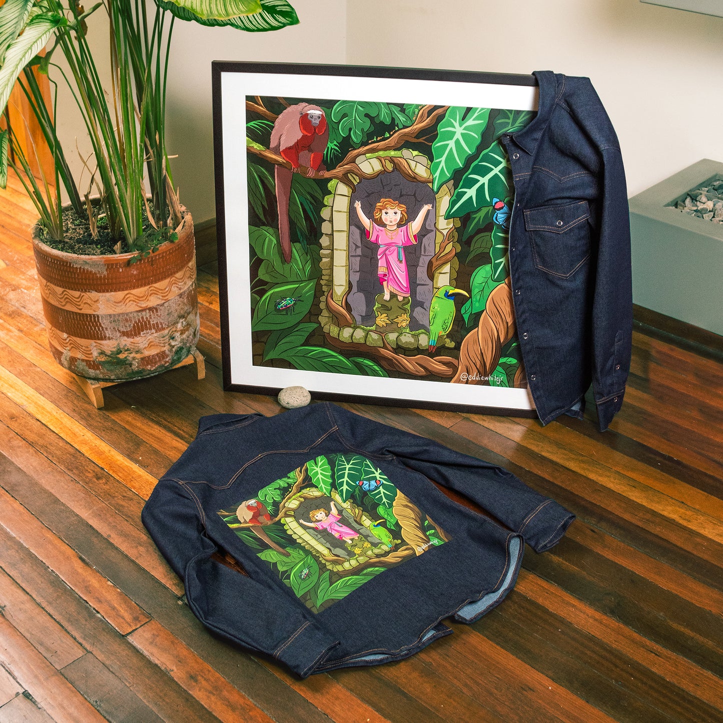 JUNGLE JESUS CAMISA VAQUERA (denim)
