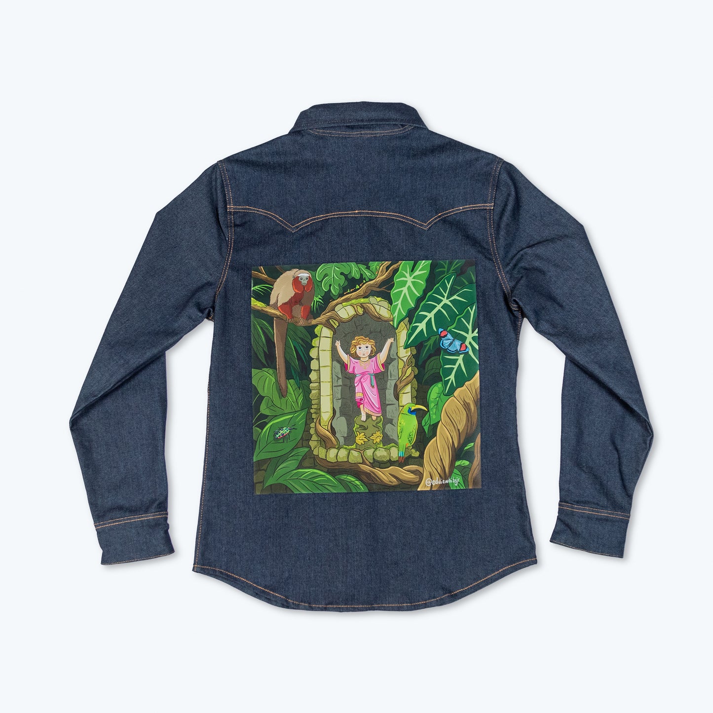 JUNGLE JESUS CAMISA VAQUERA (denim)
