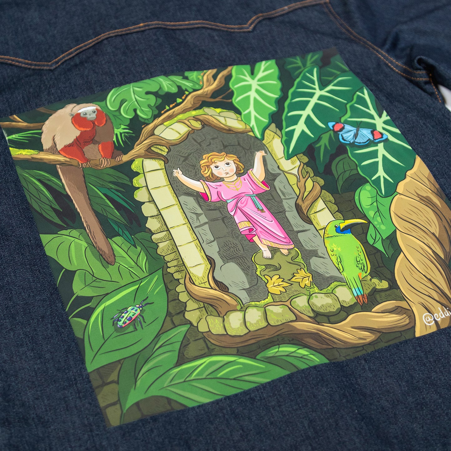 JUNGLE JESUS CAMISA VAQUERA (denim)
