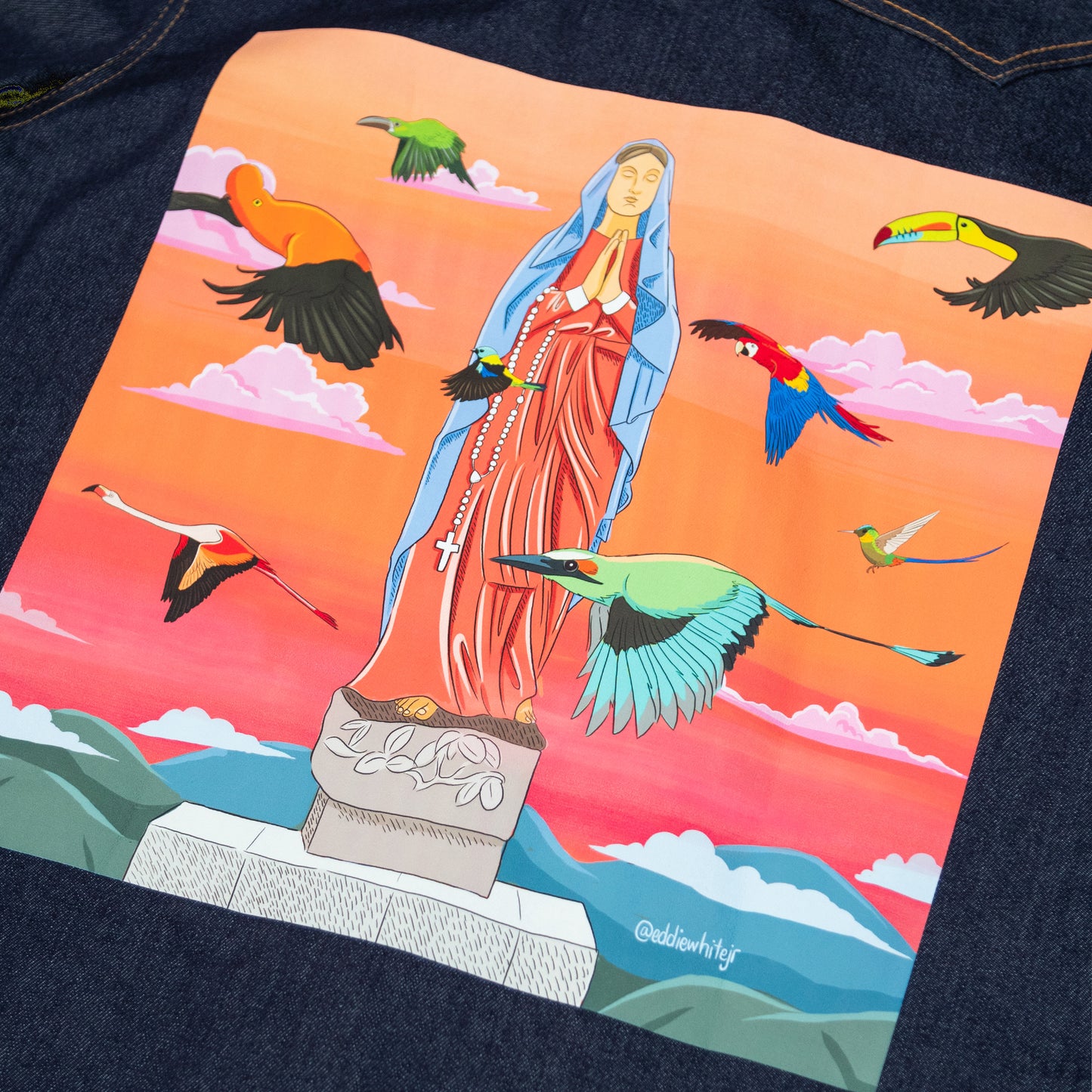 VIRGEN DEL PUEBLO CAMISA VAQUERA (denim)