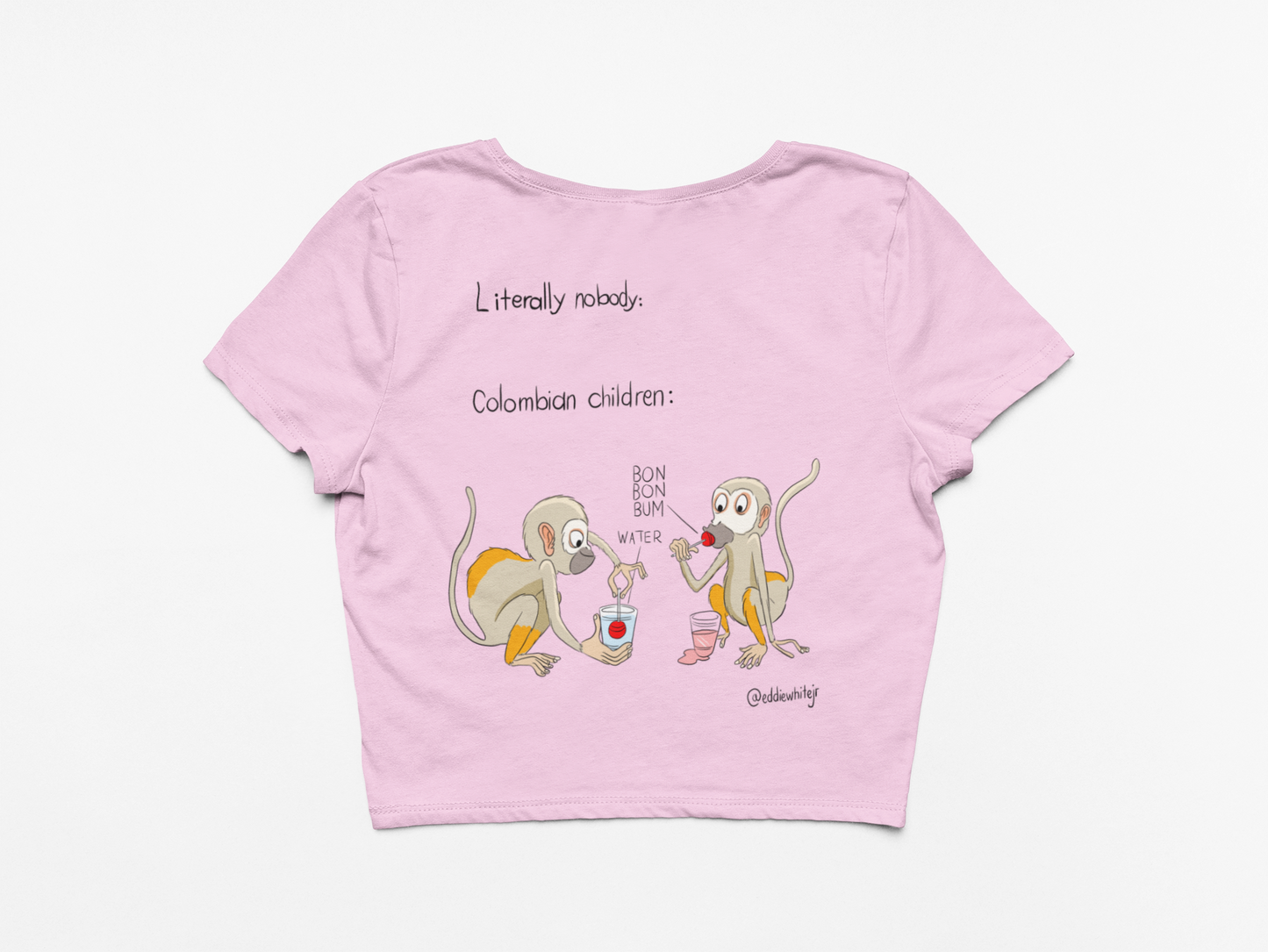Literally Nobody - Bon Bon Bum and water Crop-Top
