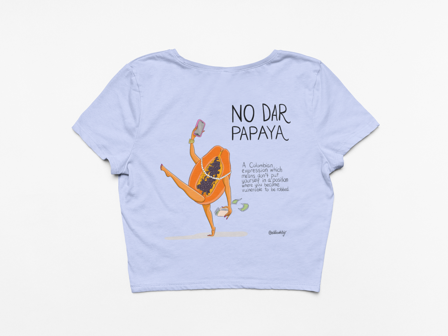 No Dar Papaya Crop-Top