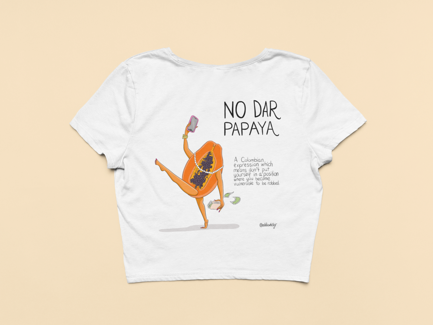 No Dar Papaya Crop-Top