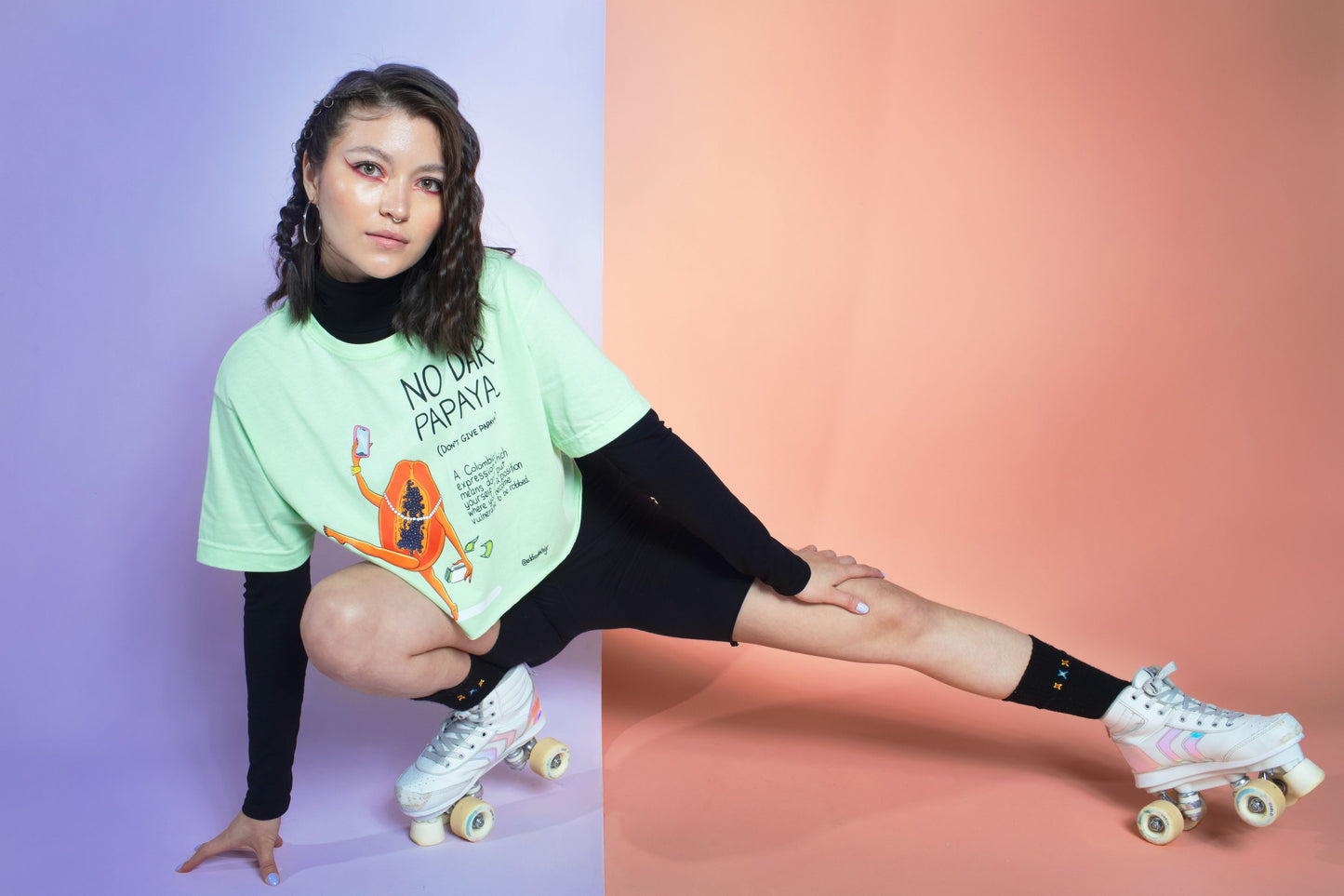 No Dar Papaya Crop-Top